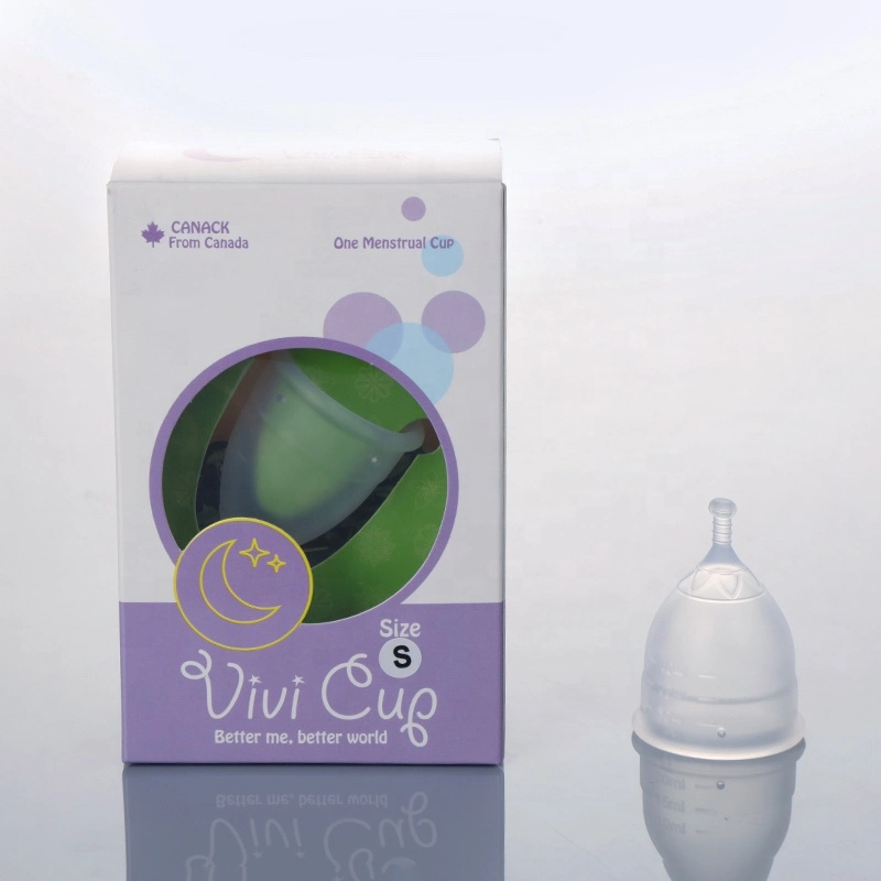 Comercio al por mayor de la Copa orgánica 100% silicona médica de la menstruación Menstrual Cup