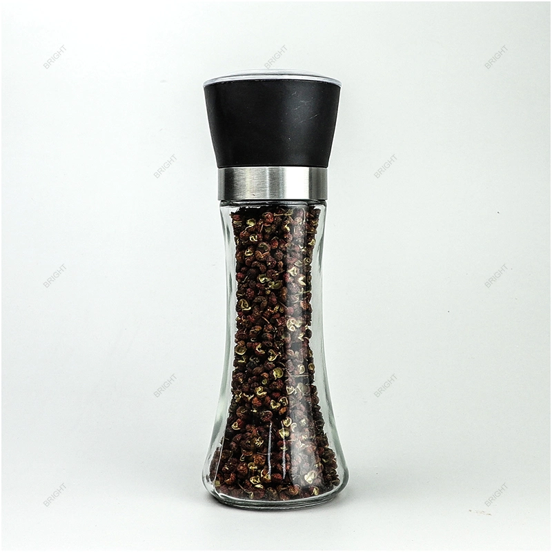 Grossista Manual Spice Salt Pepper Mills frasco de vidro com moinho