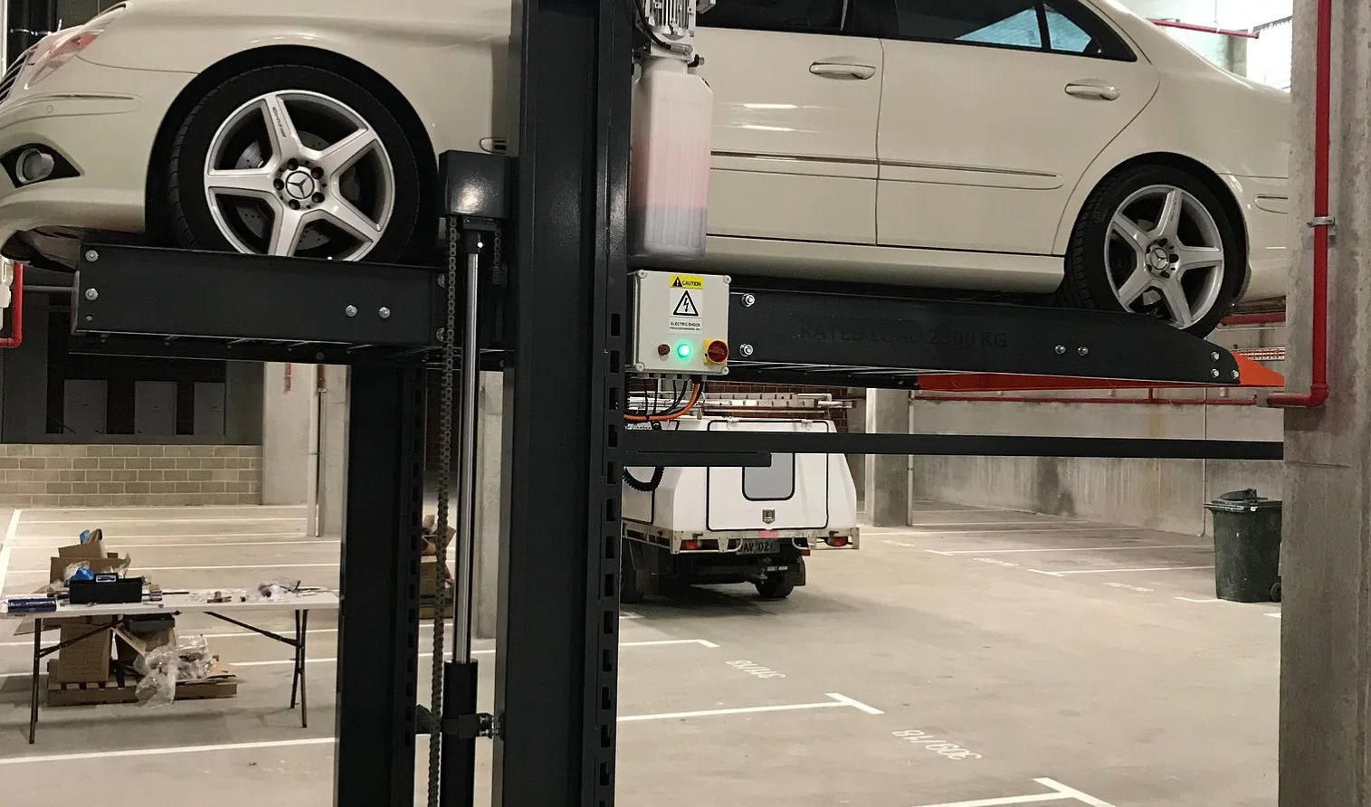 Multilayer Double Stacke Valet 2 Level Car Parking Elevator Garage Lift