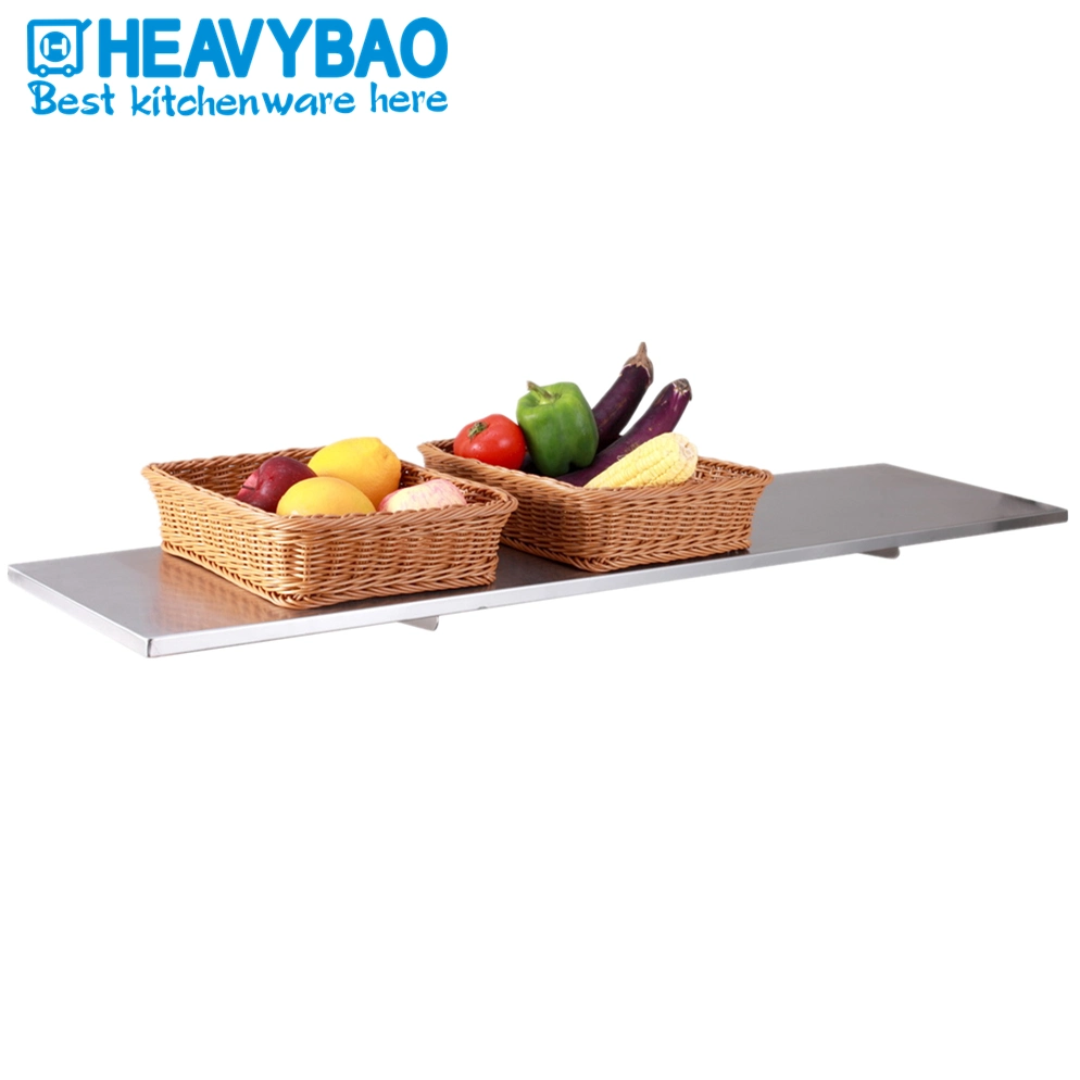 Heavybao Hotel Kitchen Restaurant Stainless Steel Practical and Stable Floating Wall Shelf