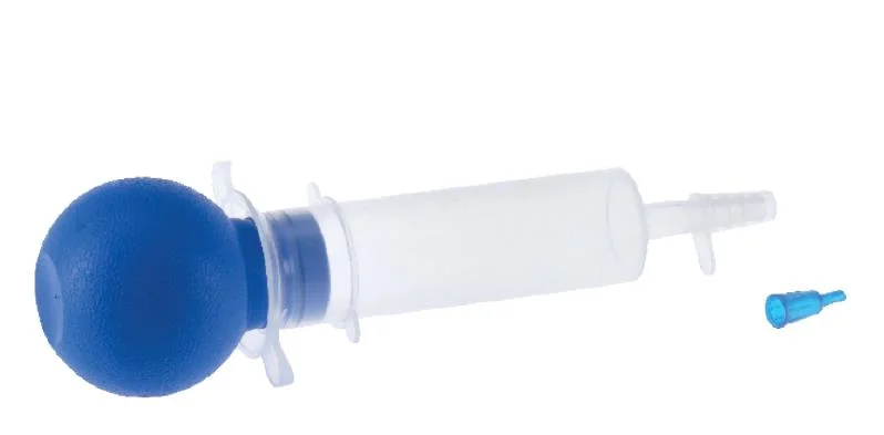 Disposable Bulb Pusher Medical Syringe for Irrigation and Feeding