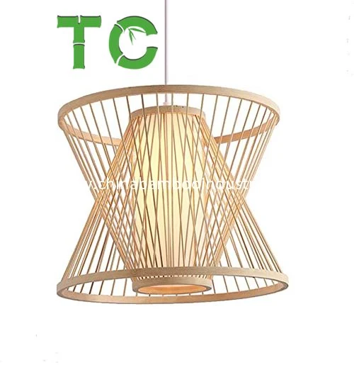 Wholesale Bamboo Pendant Lights, Wove Lantern Ceiling Light Handmade Ceiling Lamp with Shape Rattan