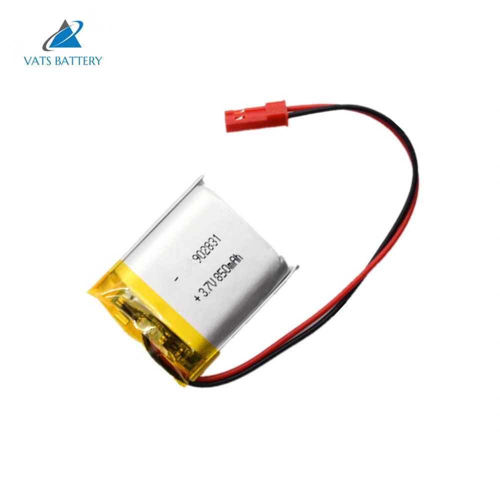 2021 Factory Quality 902831 3.7V 850mAh Lipo Battery Pack for Car DVR 903030 Lithium Polymer Battery