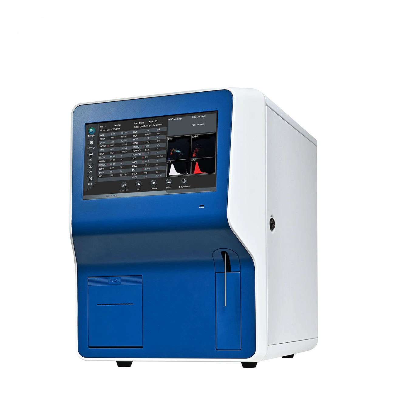 Automated Haematology Analyzer 5 Part Blood Test Medical Cbc Machine