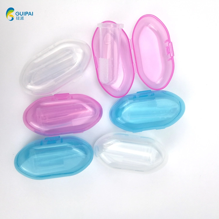 Promotion Gifts Silicone Food Grade Kids Baby Mini Reusable Soft Finger Toothbrush
