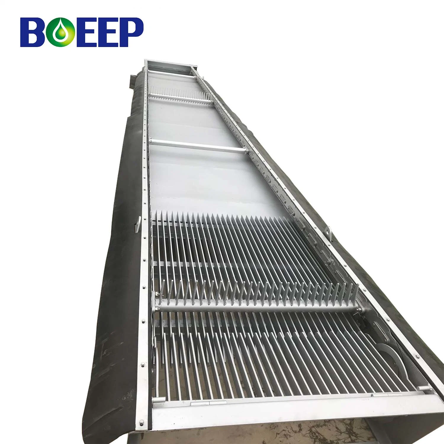 Sewage Treatment System Auto Rotary Stainless Steel Coarse Bar Screen