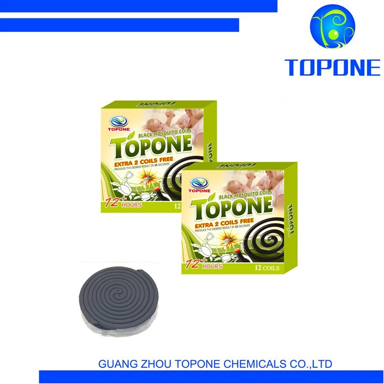 Topone Indoor Anti Mosquito China Wholesale Incense Black Mosquito Coil with OEM