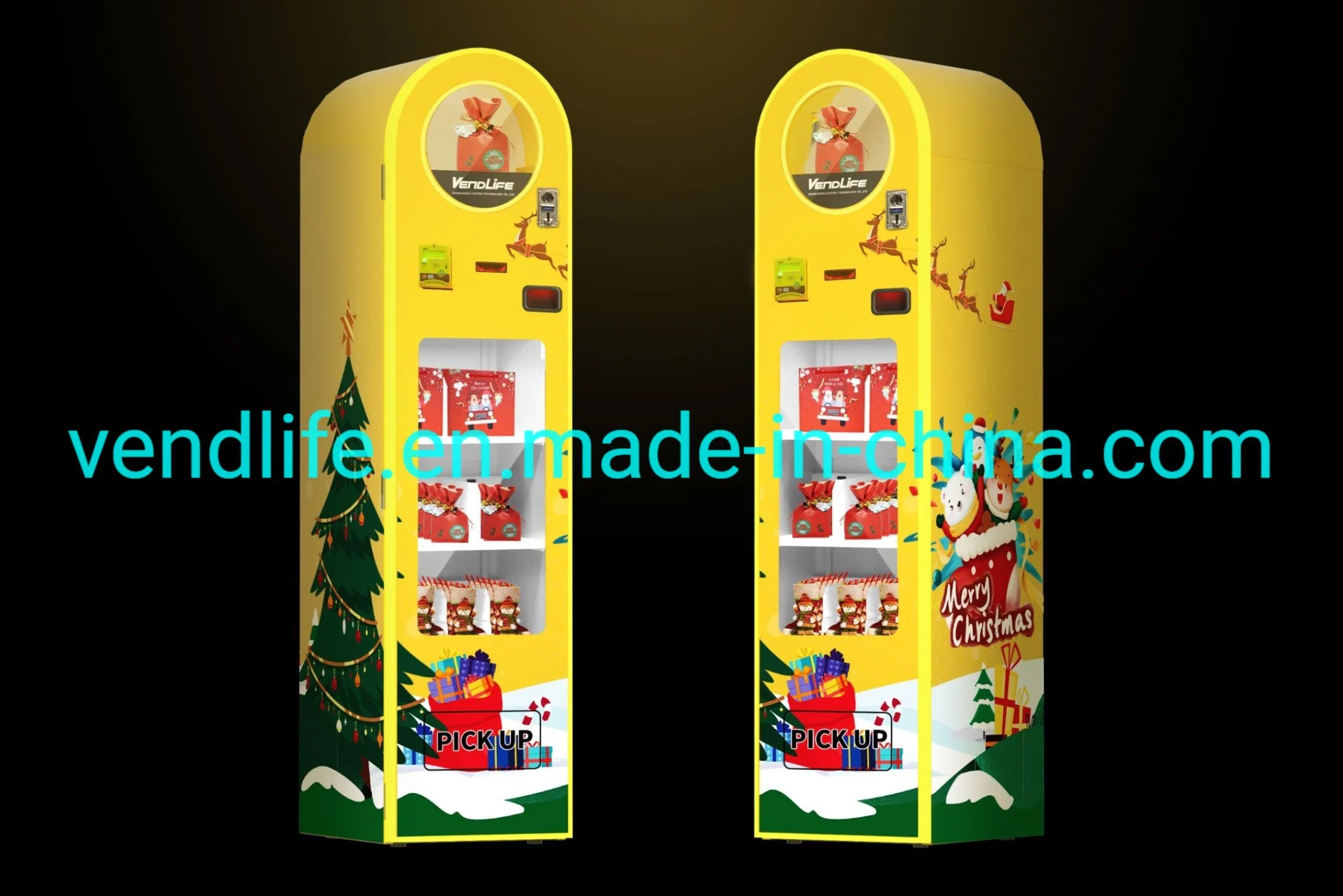 Usine Vendlife ventes directes des chaussettes de Noël des boissons Snacks vending machine maître esclave vending machine