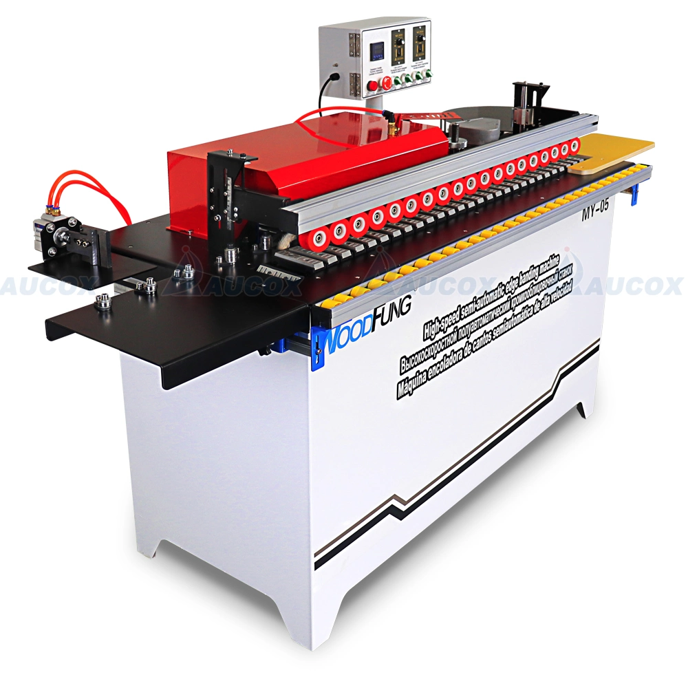 Semi Automatic Edge Banding Machine with Gluing, Trimmer and Pneumatic End Cutting