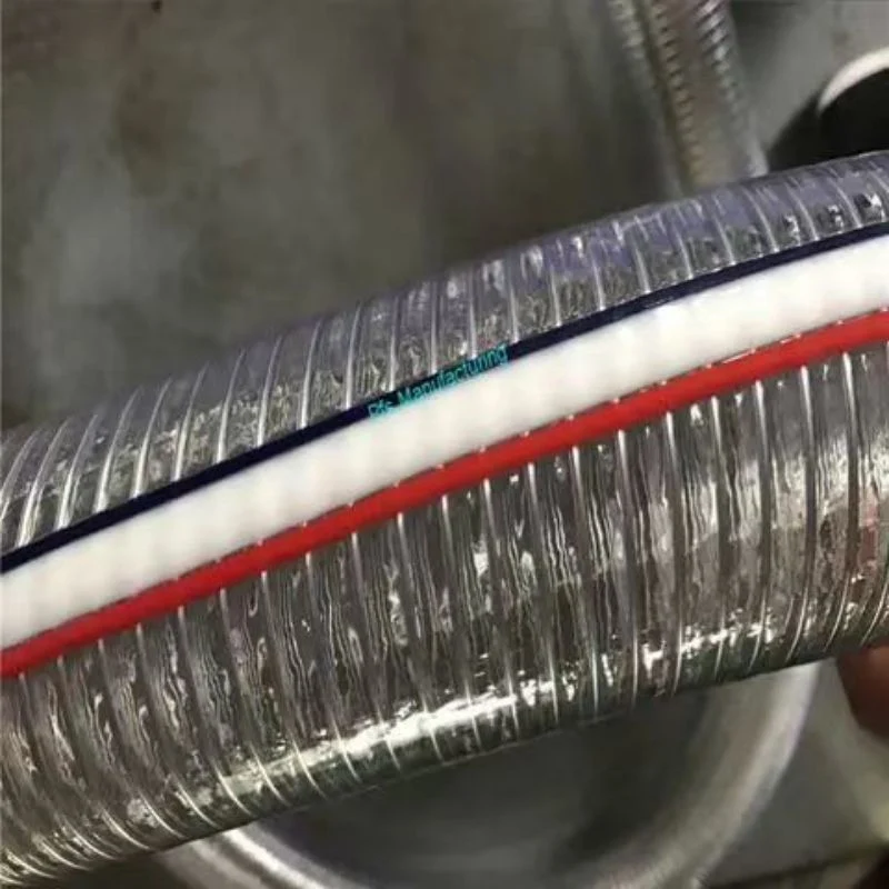 Factory Hot Sale Clear Flexible PVC Steel Wire Reinforced Hose