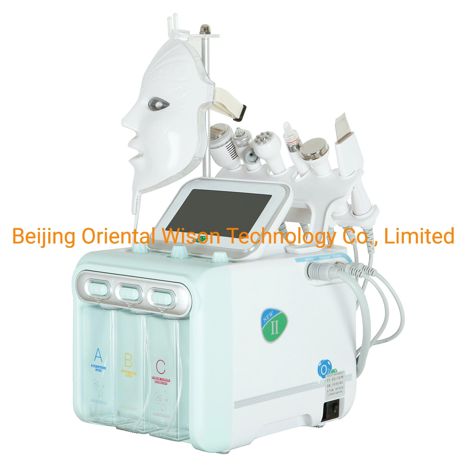 Portable Diamond Dermabrasion Facial Machine with Scrubber, Hammer 9 in 1 Beauty Machine