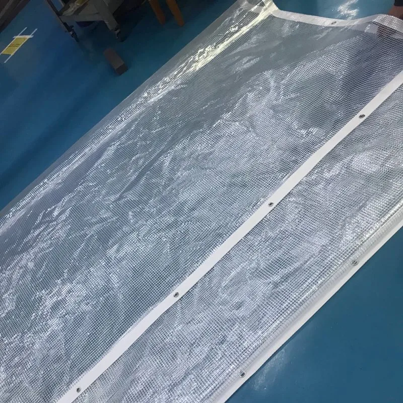 1000D PVC-beschichtete transparente Kunststoff-Abdeckplane für Türzelt Für Deckfenster