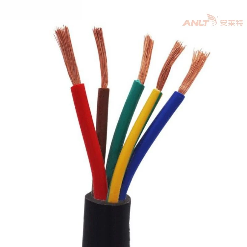 Multi Conductor Flexible Cable 3 Core Black Electrical PVC Wire Power Cable