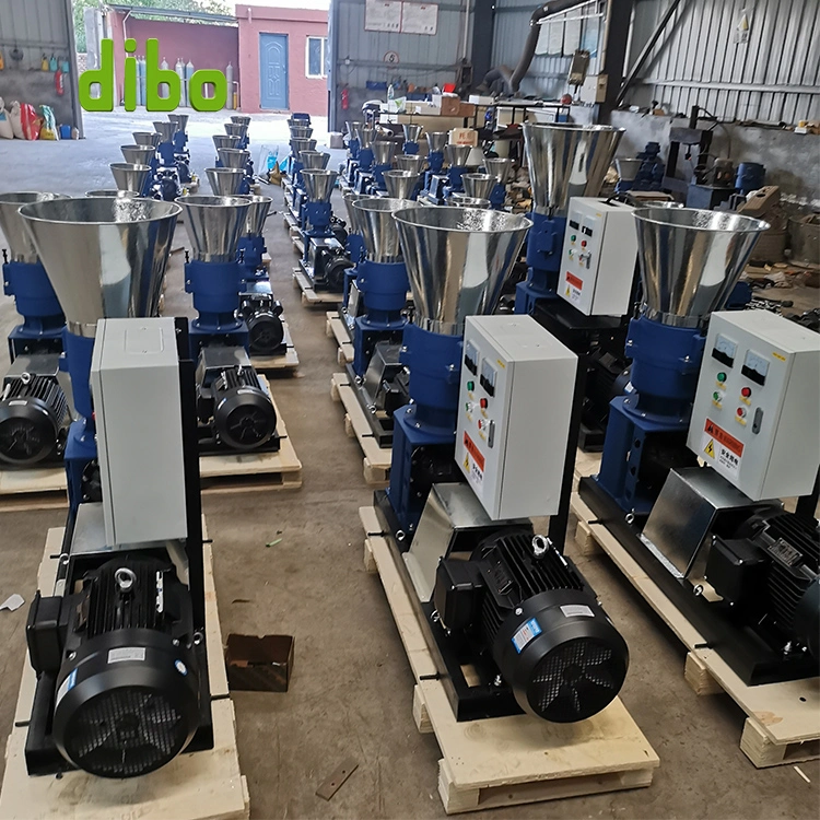 CE Gasoline Diesel Electric Poultry Fish Chicken Cow Mini Pelletizer Pellets Processing Making Feed Pellet Machine with Distribution Control Box for Animal Feed