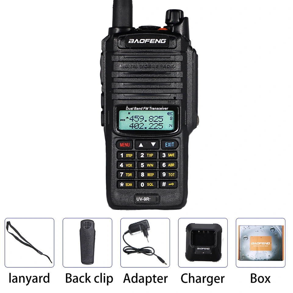 Baofeng UV-9r Plus Talkie-walkie étanche haute puissance VHF UHF Baofeng UV 9rplus à double bande portable