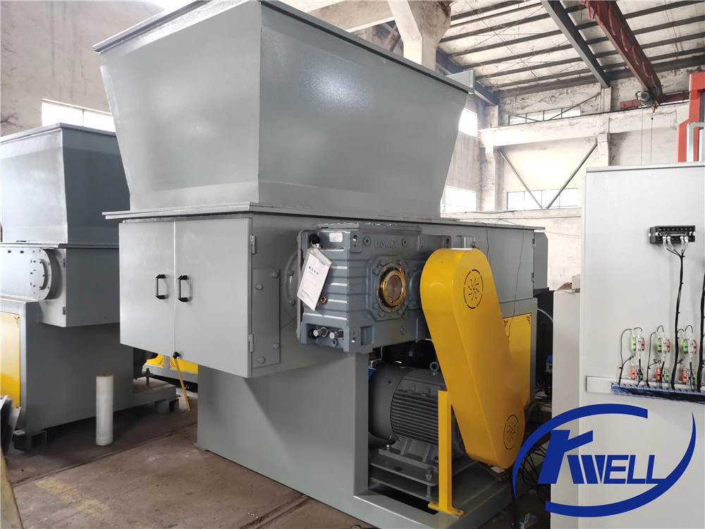 CE Industrial Single Shaft Shredder for Waste Scrap Metal Wood Pallet Plastic/PP/PE/HDPE/LDPE/PVC/PPR Pipe PC PMMA Sheet