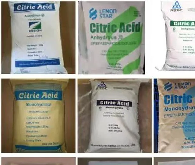 Anhydrous Citric Acid Factory Supply Acs Standard Food Grade CAS No: 77-92-9