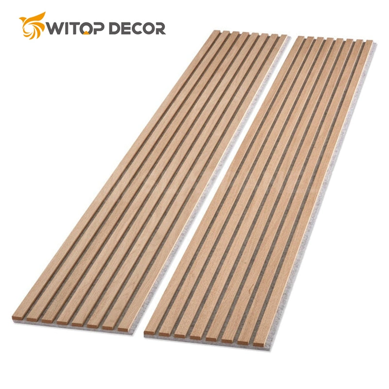 Sound Proofing Roble Nature Chapa MDF Slat pared de madera acústica