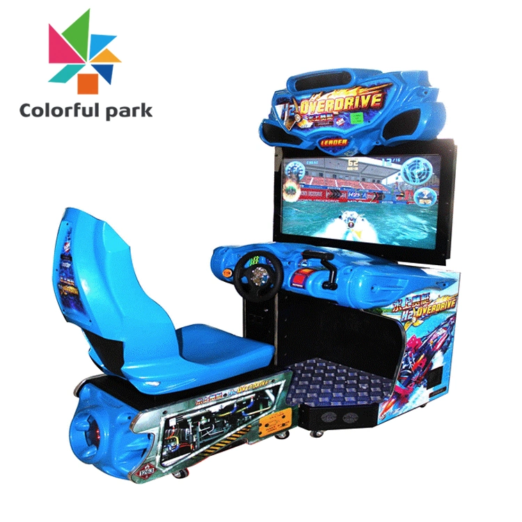 Colorful Park Rowing Boat Mini Car Driving Simulator Racing Arcade Game Machine