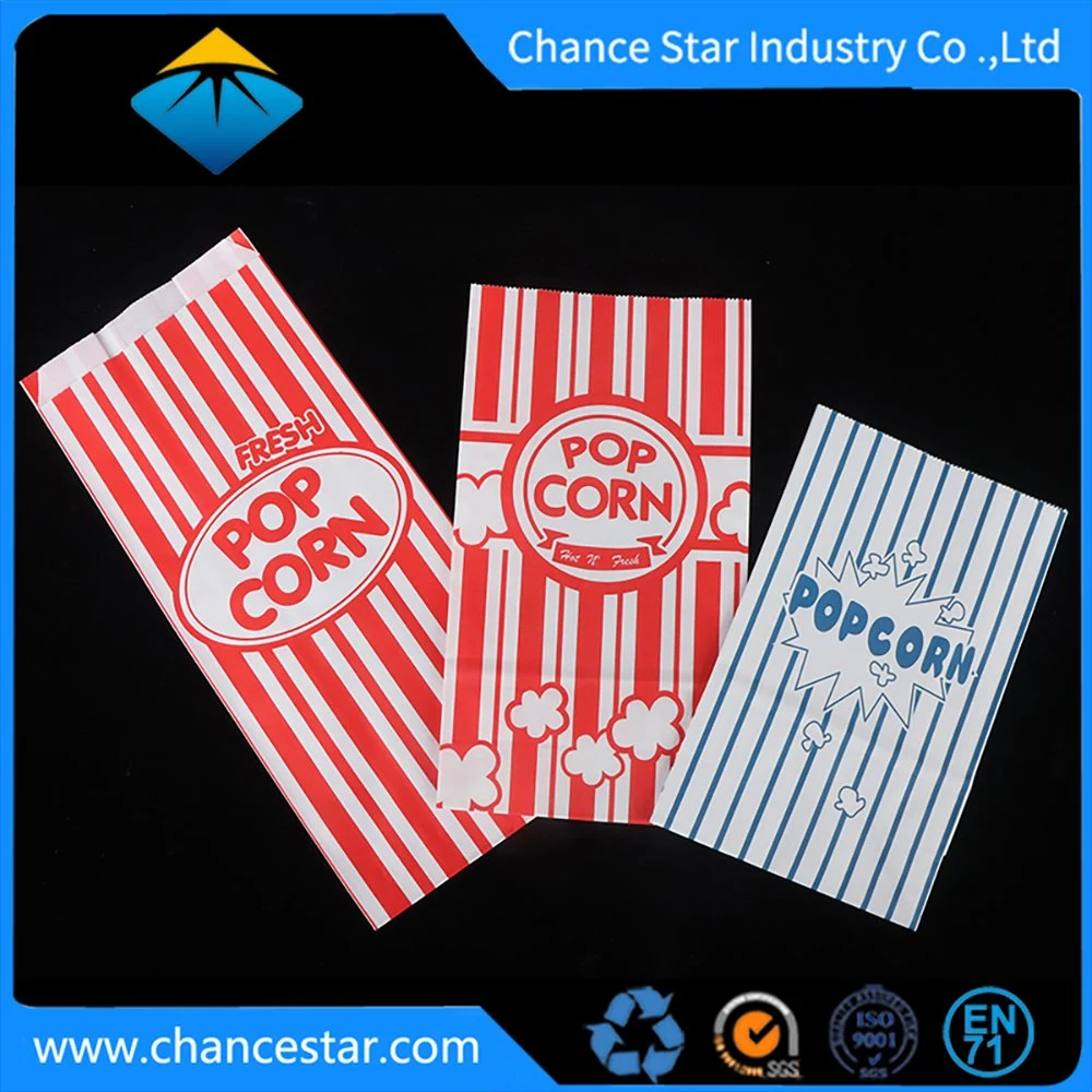 Custom Logo Printing Popcorn Packaging Paper Food Bags