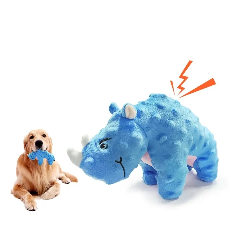 2023 Hot Sale Cartoon Stuffed Squeaking Pet Toy Cute Plush Alligator for Dogs Cat Chew Squeaker Toy