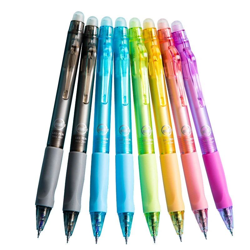 Hot Erasable Neutral Gel Pen Push-Type Erasable Pen 0.5mm