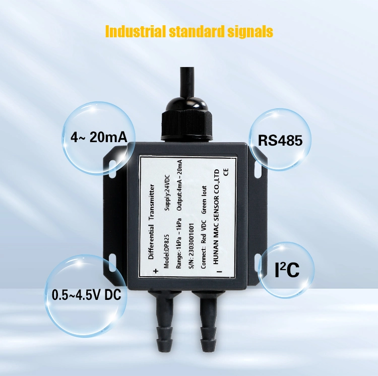 Macsensor 4-20mA HVAC System Miniature Micro Differential Pressure Transducer Transmitter