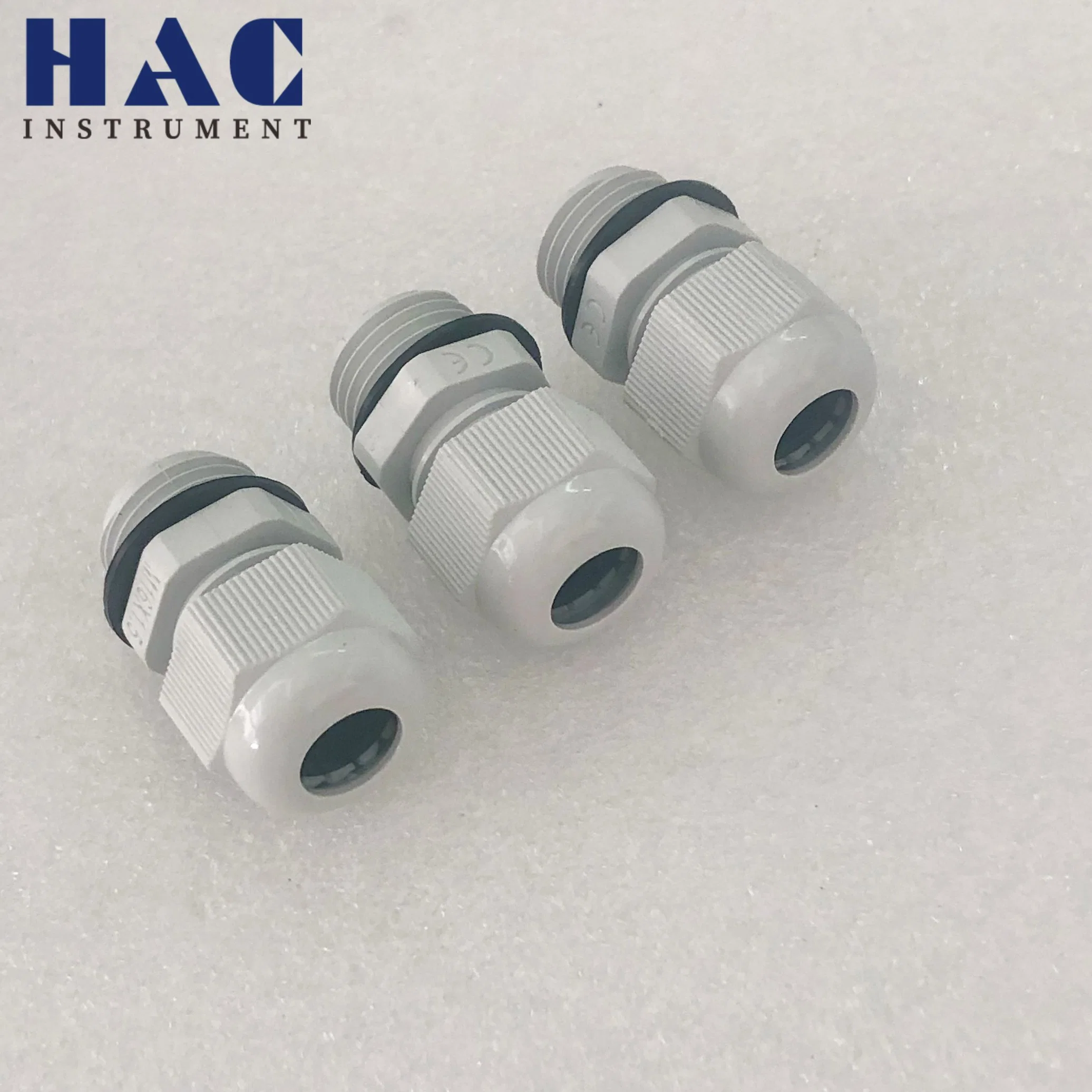 White Plastic Nylon Waterproof Wire Glands Connector Fitting