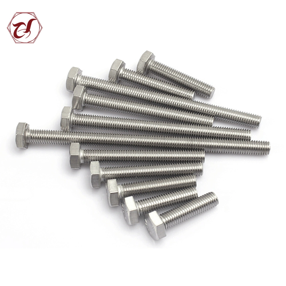 SS304 SS316 Hexagon Head Screws Full Thread Bolt DIN933 Hex Bolt