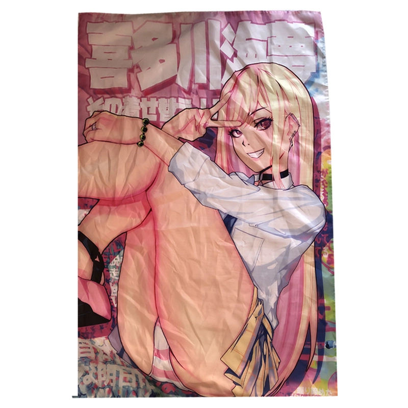 Promoción de la publicidad colgando de poliéster Banner, de Tela personalizadas Banner, desplazamiento de la pared del Anime