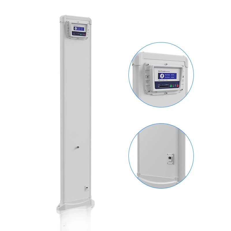 5/6 Zones Single Pole Walk Through Metal Detector for Library and Museums