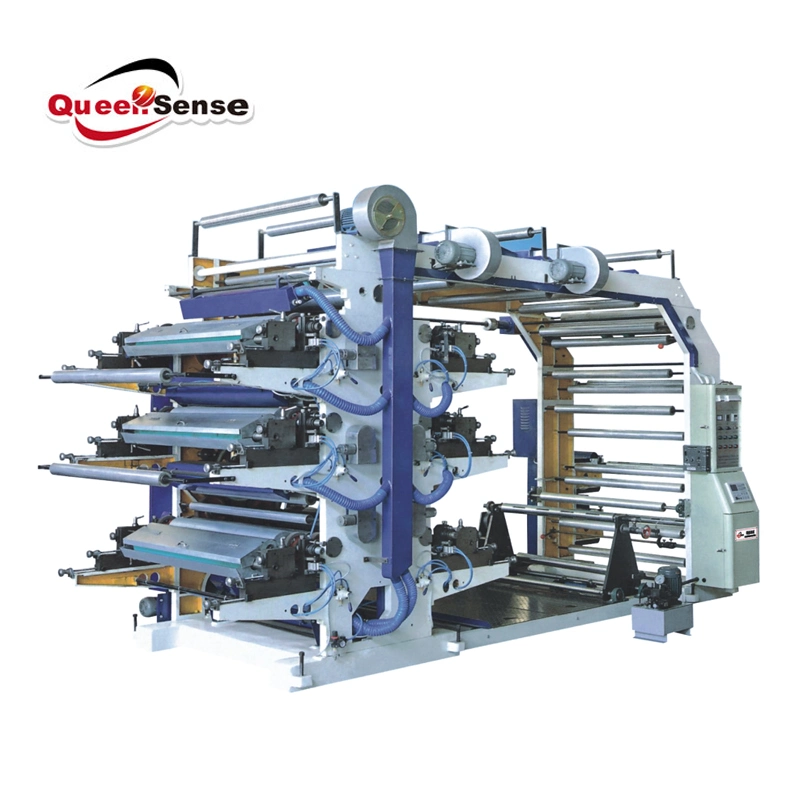 Six Colour Flexographic Stack Printing Machine