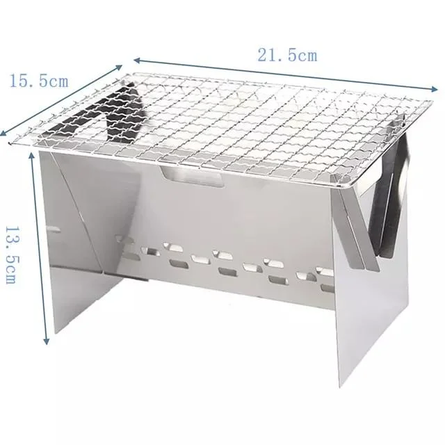 Fabricant OEM de ventes en gros le charbon de bois Barbecue extérieur pliable personnalisé en acier inoxydable four barbecue de haute qualité mesh de rack