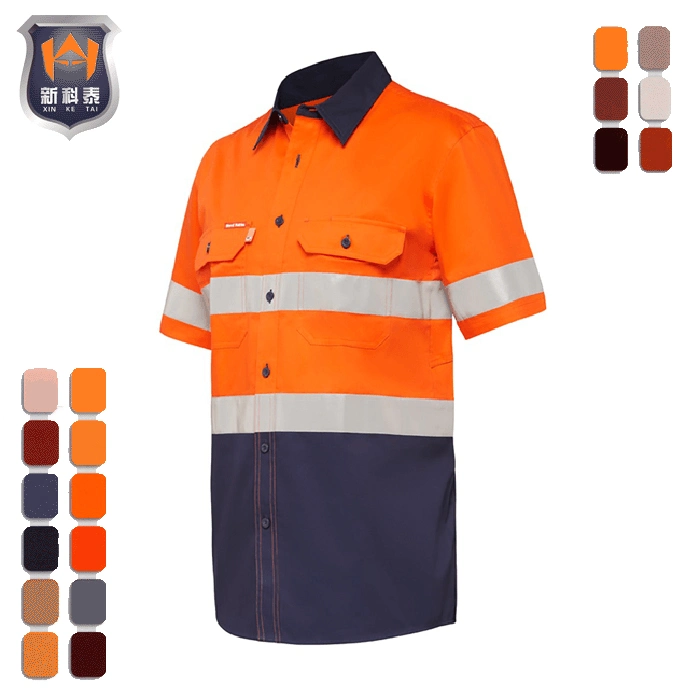 Short Sleeve Safety Workwear Work Fr Uniform Shirt