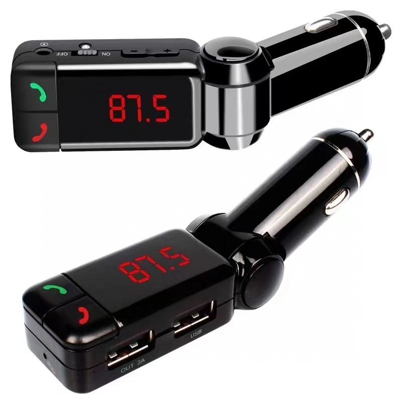 Wireless Handsfree Audio Receiver Auto Dual USB Fast Charger Car Accessories