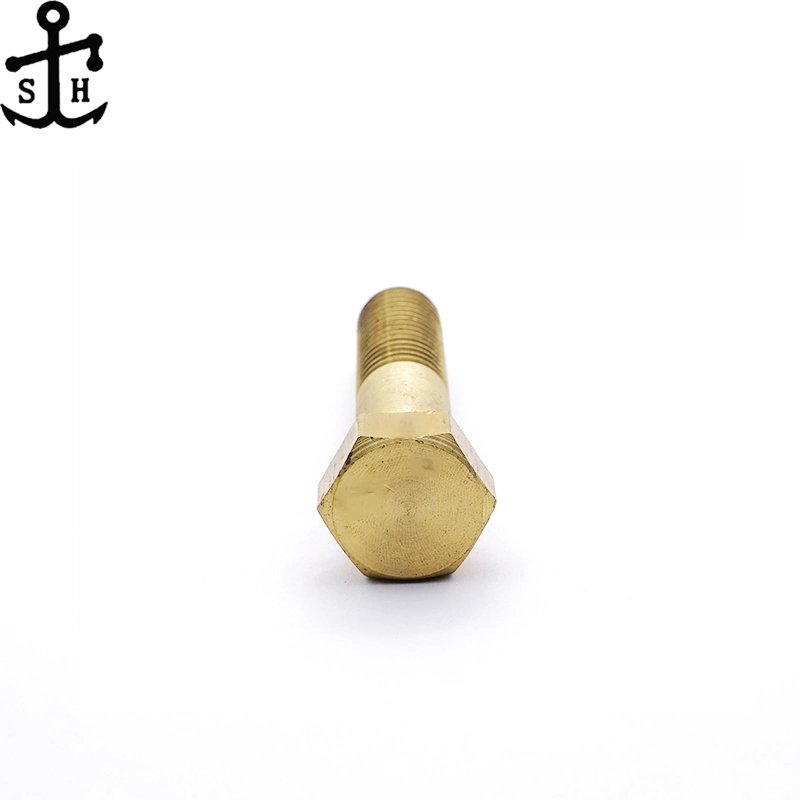 ISO 4014 Hexagon Head Screw Brass Bolts M12 M14 Made in China