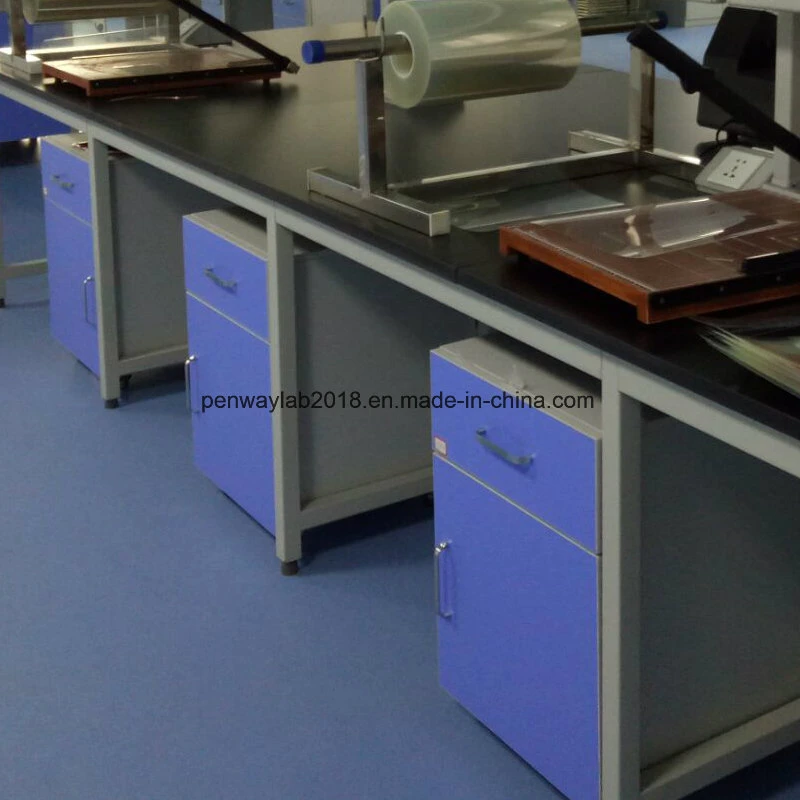 Gebrauchte Schule Stahl und MDF Labormöbel Chemie Labormöbel