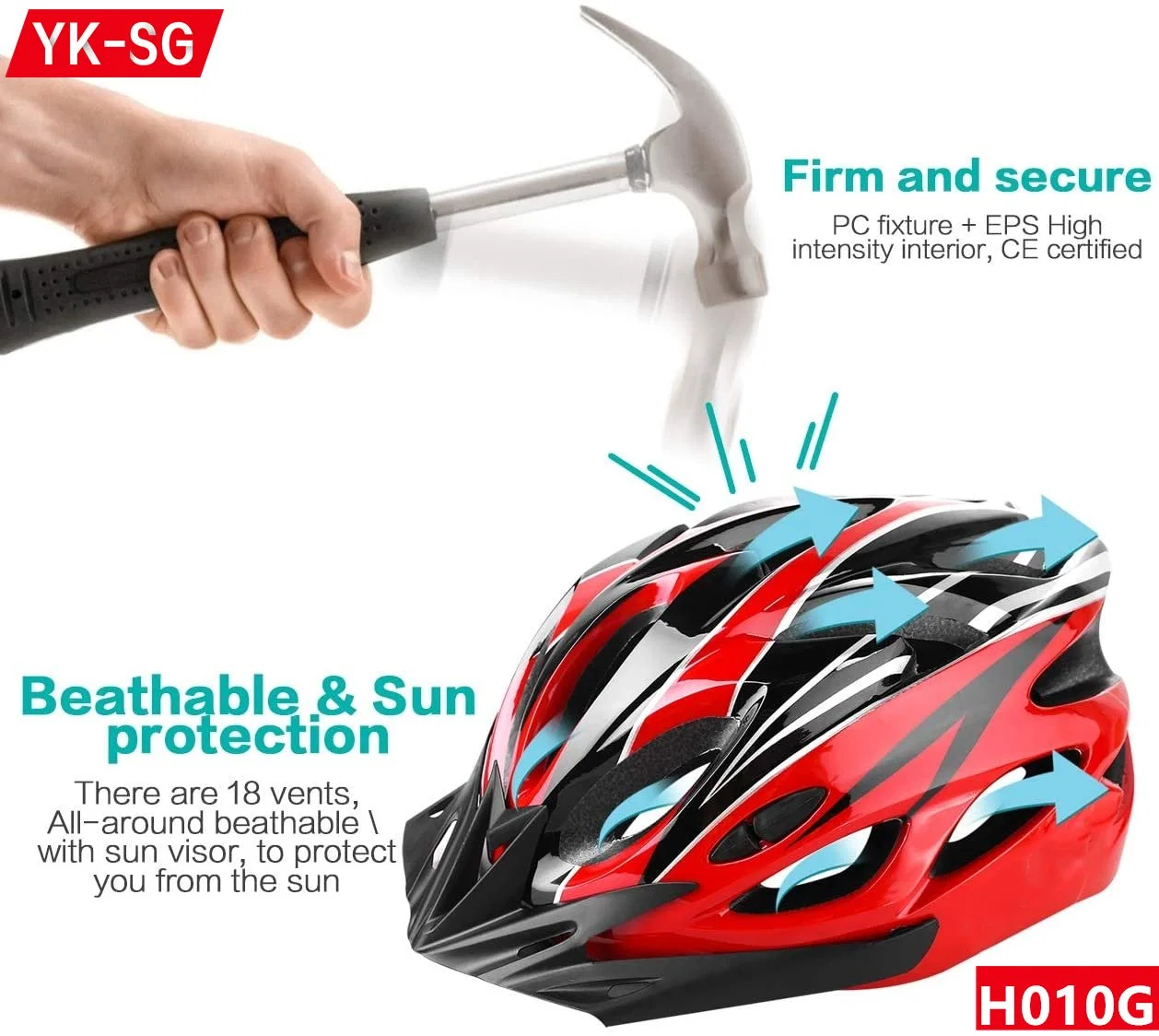 Factory Wholesale/Supplier High quality/High cost performance  Head Protection Helmet Bike Custom Sports Adjustable Road Bicycle Helmet for Adult