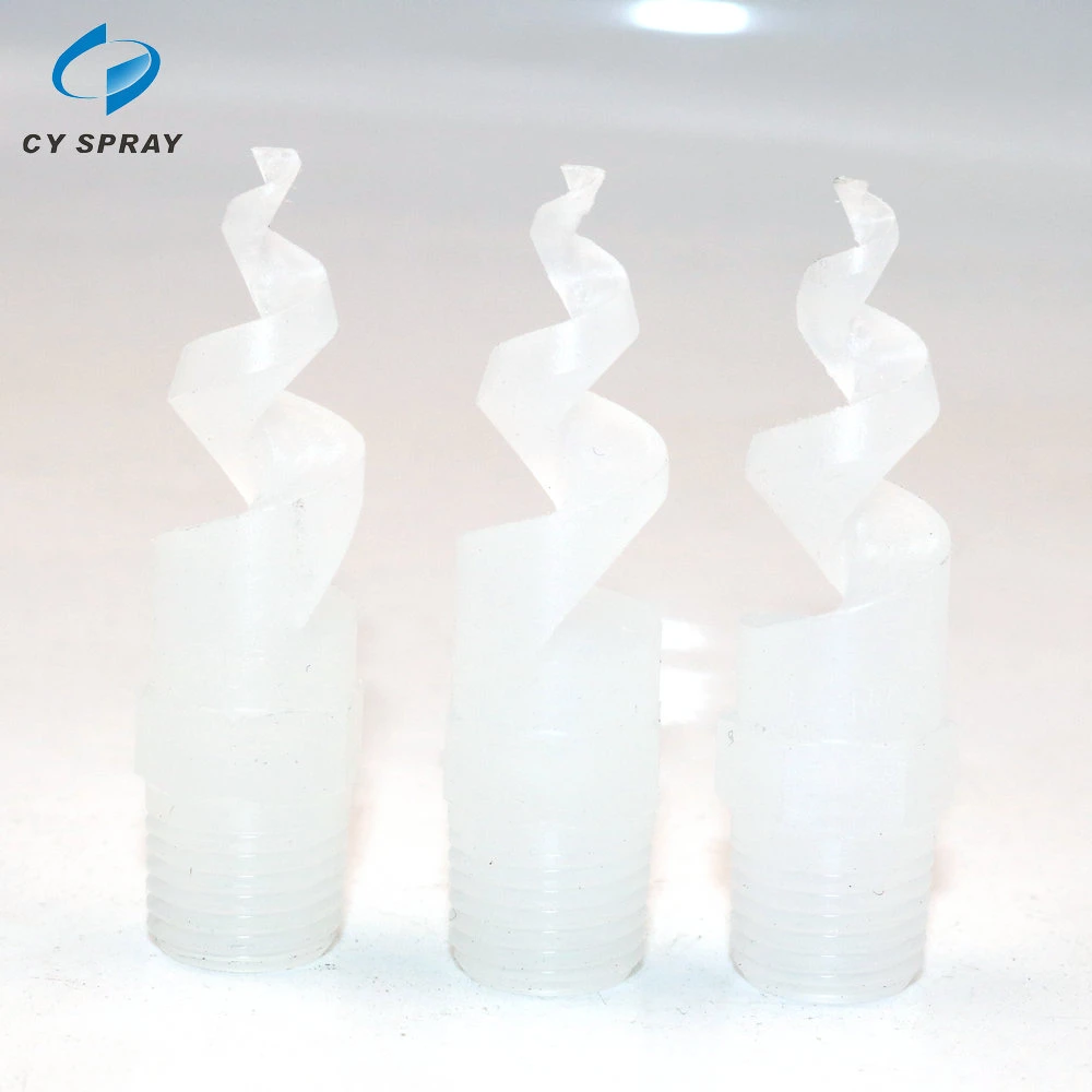 Non-Clogging PP Plastic Spiral Nozzle for Waste Gas Washing