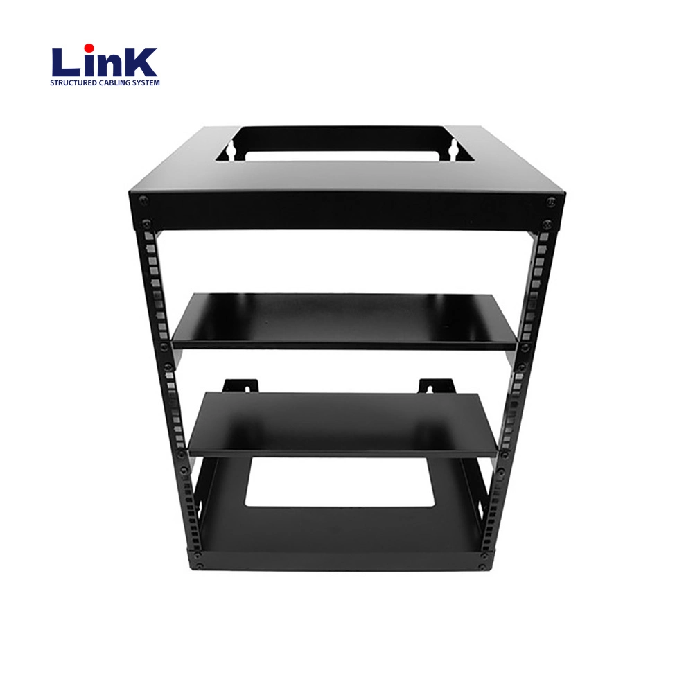 Floor Standing Open Display Frame Server Rack with Adjustable Rails