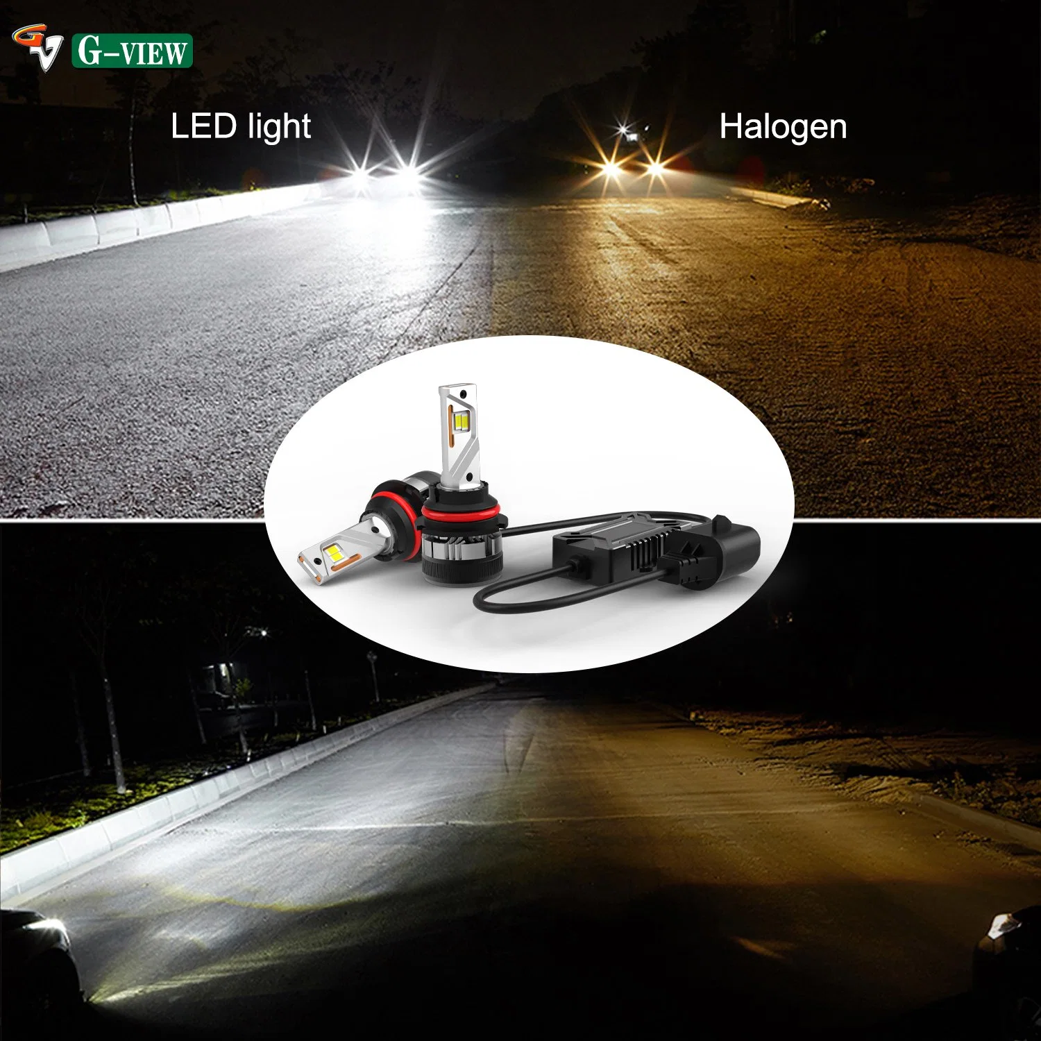 G-View 30000lm H7 LED Canbus Car Headlight Super Hb4 H11 H4 H1 9012 Hb3 9004 9007 H8 Lights Bulbs 130W 9004 9007 Auto Lamp