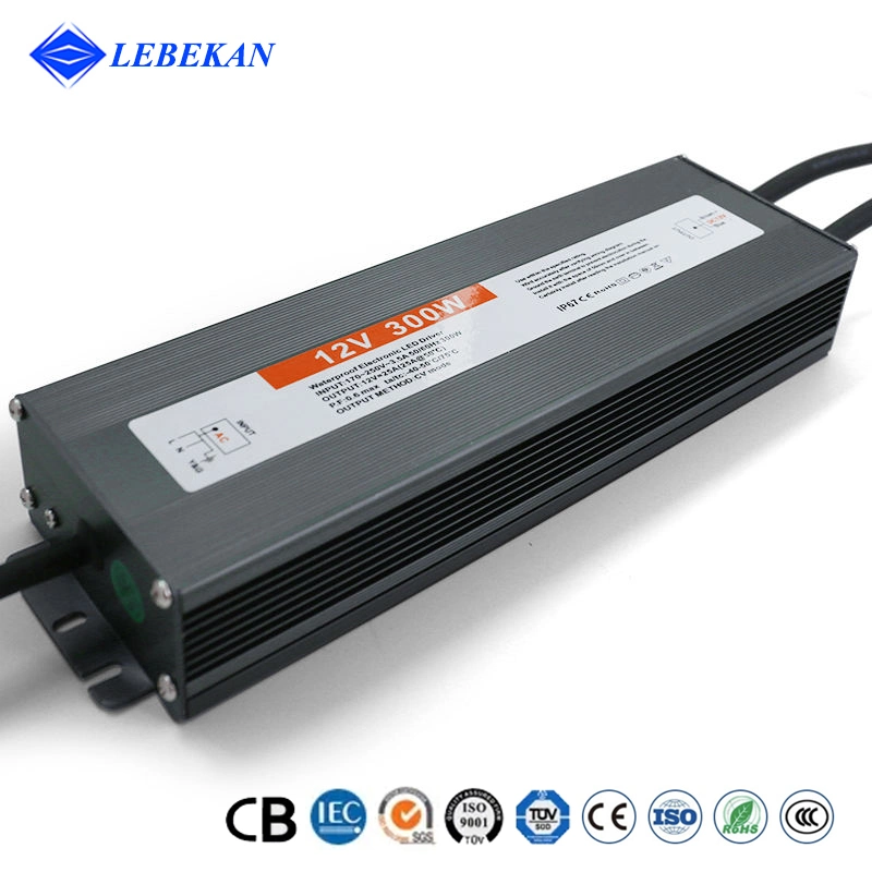 12V 24VDC 250W 300W Industrial DC Regulated Waterproof Power Supply