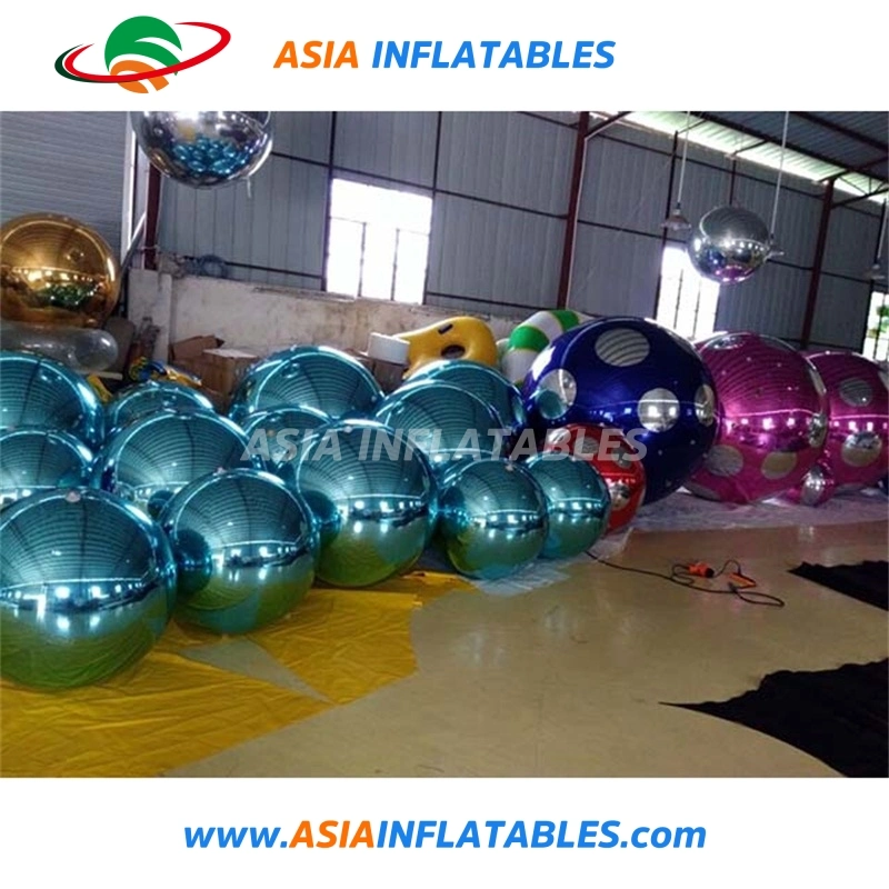 Printed Giant Inflatable Mirror Gold Balloon for Decoration