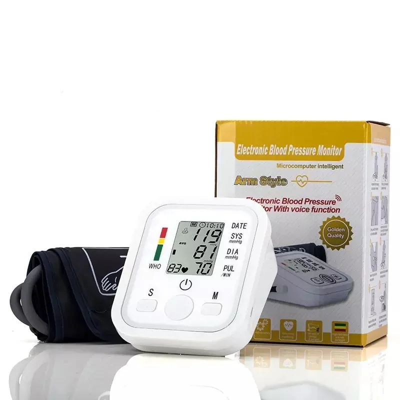 Esfigmomanómetro Tensiómetro automático de brazo de la máquina de medición de presión arterial de Electrónica Digital