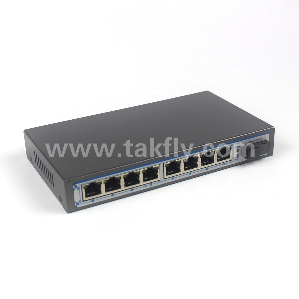 10-100-1000m 8RJ45 Ports Ethernet Network Poe Switch