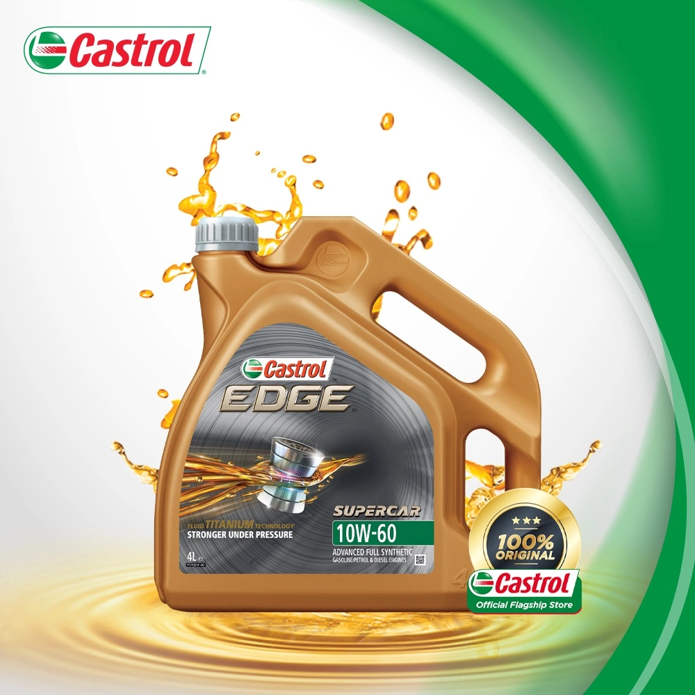 Castrol Edge 10W-60 4L Fluid Titanium - Stronger Under Pressure Engine Oil, Available in Best Price.