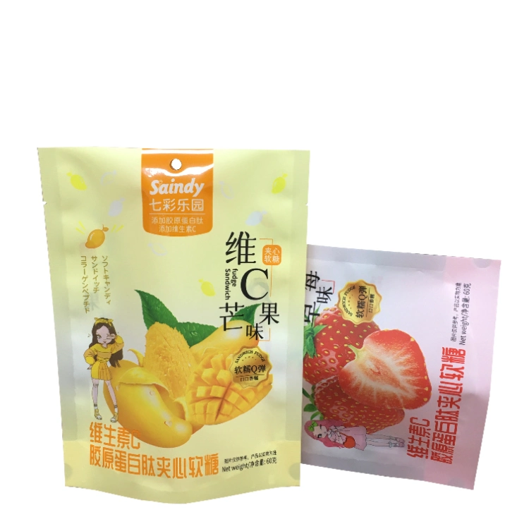 Polypropylene Mylar Laminating Protective Poly Flexible Hot Sale Plastic Food Packaging Barrier Stand up Edible Gummy Cover Dry Fruit Protection Pouch for Snack