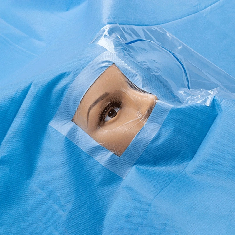 Capa cirúrgicos esterilizados descartáveis Oftalmologia Pack