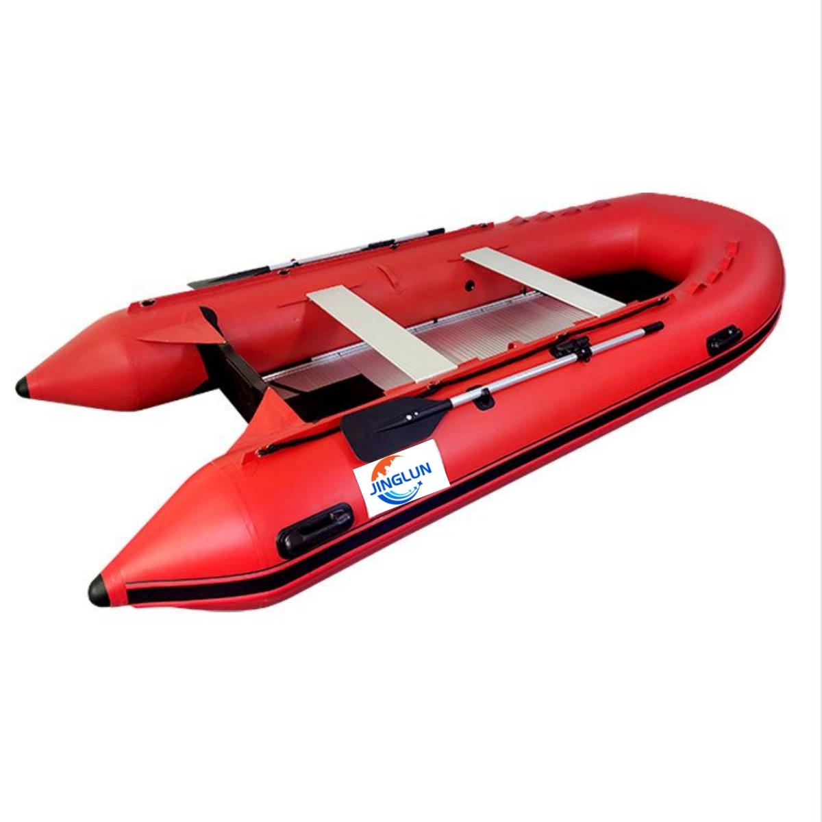 Source Factory Customized Fishing Canoe PVC Red Fishing Rowing Boat with Cheap Price