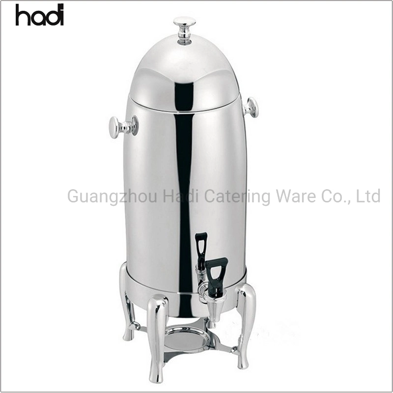 Buffet Catered Event Stainless Steel Beverage Dispenser Gold and Silver Hot Milk Chocolate Coffee Dispenser Chafer Urn